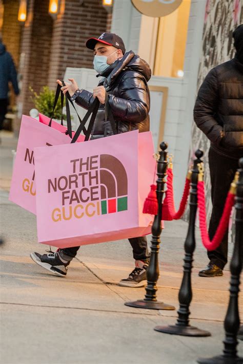 gucci northface pop up|Gucci the north face.